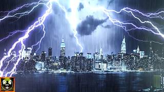 Powerful Thunderstorm Sounds with Heavy Rain, Loud Lightning Strikes and Intense Thunder to Sleep