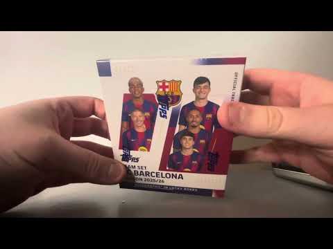 Opening The BRAND NEW 25/26 Barcelona team set hobby box , (CASE HIT FOUND)
