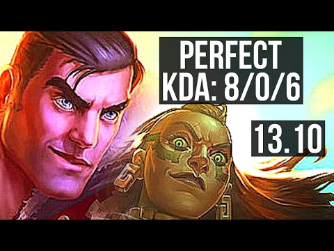 JAYCE vs ILLAOI (TOP) | 8/0/6, Legendary | KR Master | 13.10
