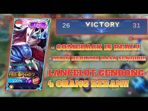 LANCELOT GENDONG TIM BEBAN!! || TOP GLOBAL LANCELOT || LANCELOT PALING AGRESIVE SEDUNIA