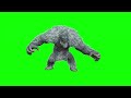 Big Foot Monster Green Screen Yeti Green Screen