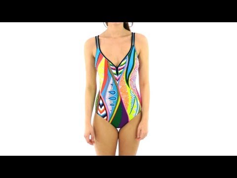 Sunflair Carnival V-Neck One Piece | SwimOutlet.com