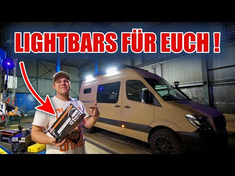 FERN- ODER ARBEITSSCHEINWERFER AM SPRINTER CAMPERVAN 😏?! + Gewinnspiel 🔥✊🏻| ItsMarvin
