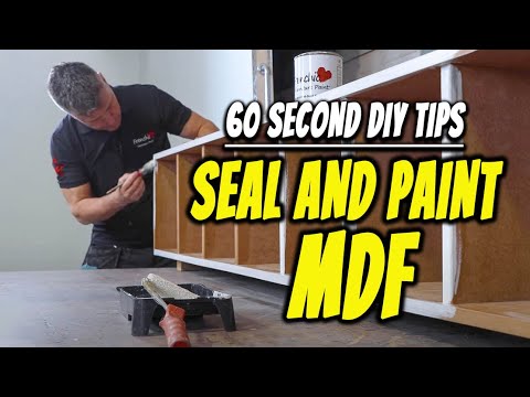 PAINT MDF SHELVES LIKE A PRO | How to Seal & Paint an MDF Shelving Unit | 60 Second DIY Tips