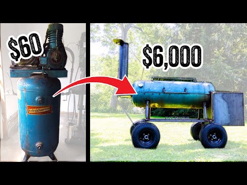 I Build A SMOKER From An Old Compressor!