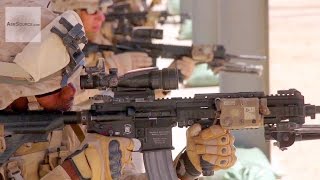 U.S. Marines M27 Infantry Automatic Rifles Live Fire Exercise