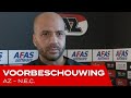 Jansen: 'Uitermate jammer' | Voorbeschouwing AZ - NEC