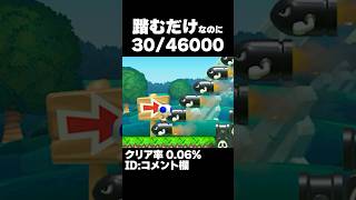 マリオメーカー2 キラー踏むだけなのに難しすぎる・・・クリア率0.06% ゲーム実況