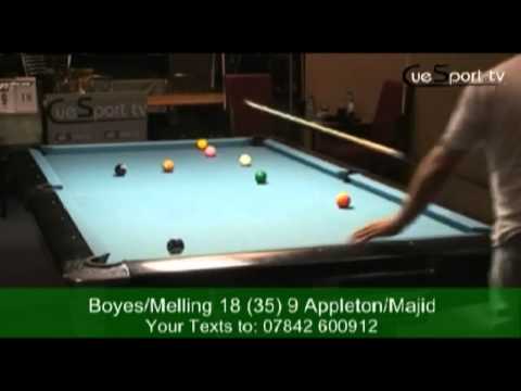 Darren Appleton Imran Majid v Karl Boyes Chris Melling   10 Ball   6 of 15