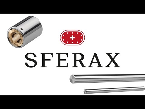 High precision linear ball bearing made in Switzerland by SFERAX