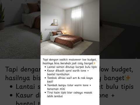 Kamar sederhana bisa jadi cantik dan cozy dengan penataan yang tepat! Yuk, sulap ruangmu jadi tempat yang nyaman ✨🛏️