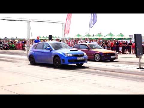 BMW E36 2.5 TURBO 12.1 vs SUBARU WRX TURBO 15.3
