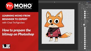 Part 5/38. How to prepare the bitmap on Photoshop - Learning Moho from beginner to expert