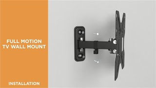 How to Install Full-motion TV Wall Mount - LDA11-441A