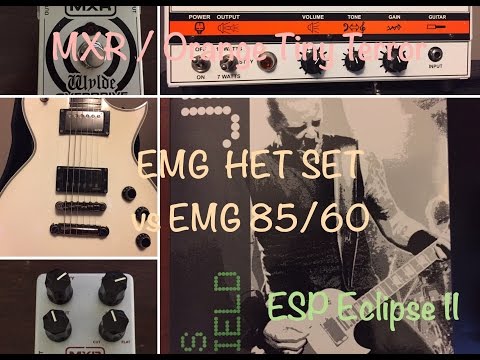 ESP Eclipse II - Orange Tiny Terror - EMG 85/60 vs Het Set
