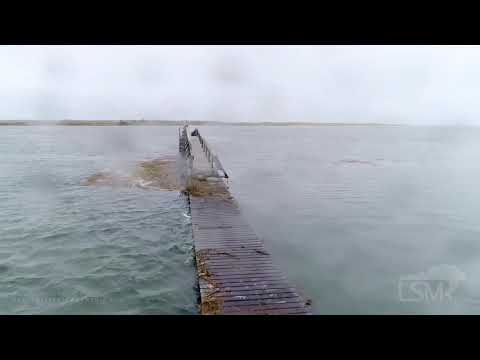 10-28-2019 Sandwich, MA - Drone Aerials “King Tide” Astronomically High Tides- Boardwalk- Cape C