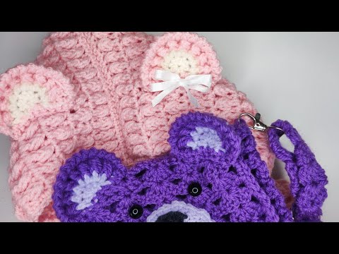 Crochet #94 How to crochet bear ears for hoodies , bags , applique