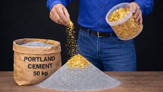 Mix CEMENT with GOLD LEAF and see something no one ever imagined happening!