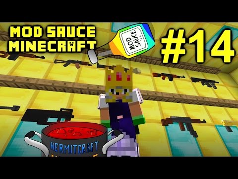 Minecraft Mod Sauce Ep. 14 - Midnight Ritual & Guns !!! ( HermitCraft Modded Minecraft )