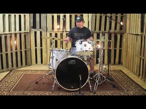 DW Performance Series White Ice Drum Set - 24, 13, 16