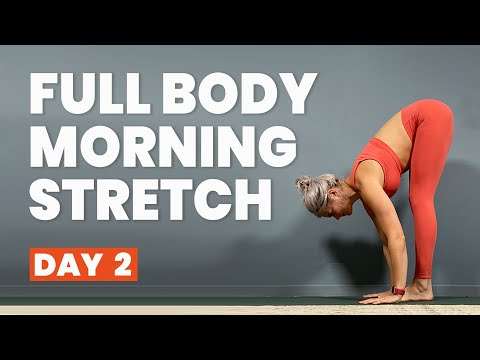 20 Minute Full Body Morning Yoga Stretch - 21 days of free live online yoga classes - (Day 2)