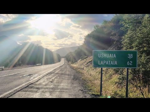 Llegando a Ushuaia de Noche!