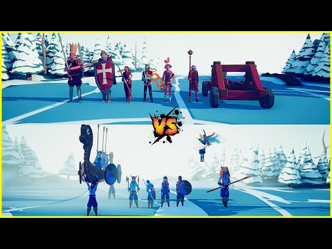 MEDIEVAL TEAM vs VIKING TEAM 🔥 |  TABS - Totally Accurate Battle Simulator