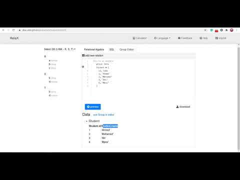 Relational Algebra Selection Sigma Operator Relax Implementation {قواعد بيانات بالعربى}
