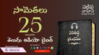 Proverbs 25 సామెతలు Sajeeva Vahini Telugu Audio Bible