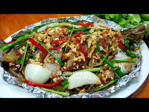 Cá chẽm hấp xì dầu