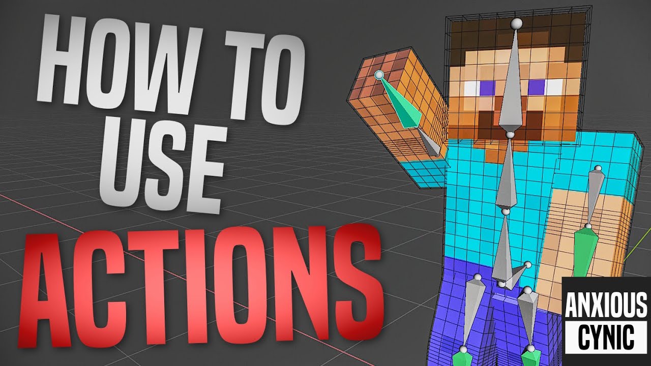 How to Use ACTIONS & RE-USE Keyframes in Future Projects - Blender Tutorial