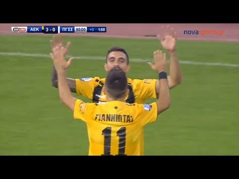 FC AEK Athens 4-0 FC Panionios GSS Gymnastikos Syl...