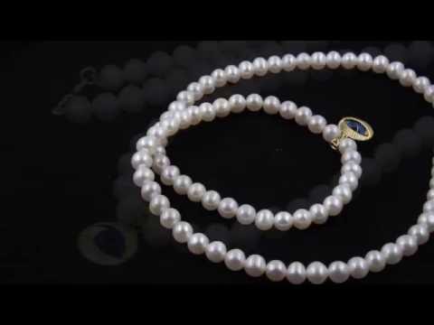 TELEIOS LUXE 18K GOLD FANCY EYE WHITE PEARL STRAND NECKLACE - TL0000015