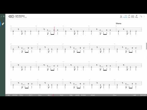Earth, Wind And Fire - Let's Groove (BASS TAB PLAY ALONG)