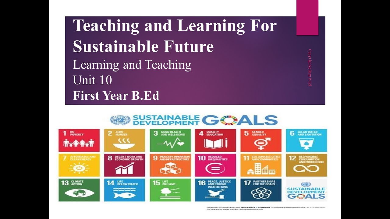 Teaching and Learning For Sustainable Future