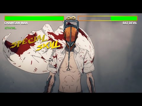 Chainsaw Man VS Bat Devil - With Healthbars