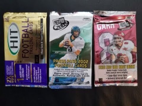 ORIGINAL 2000 football packs of 2002 SAGE HIT, PRESS PASS HOBBY & Press Pass JE RETAIL!