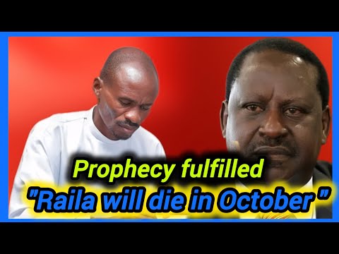 Shocking prophecy of pastor Ezekiel fulfilled after the dead of Raila odinga 
