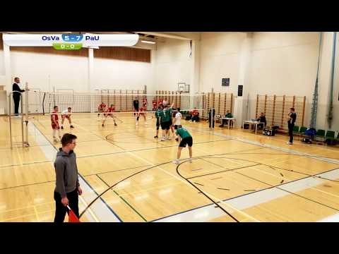 31.3.2019 OsVa - PaU 3-0(25-21, 25-23, 25-19)