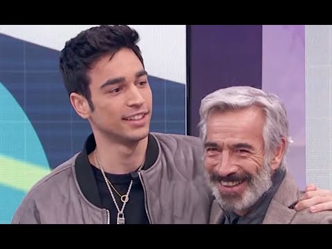 Imanol Arias, sorprendido por su hijo Daniel en directo