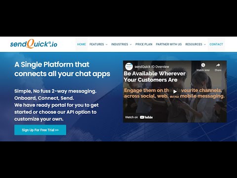 sendQuick.io - A Single Platform That Connects All Your Chat App.