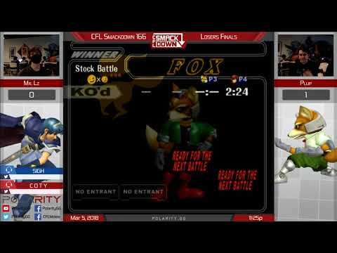 CFL Smackdown 166 Melee - MrLz (Marth) vs Plup (Fox) - Losers Finals
