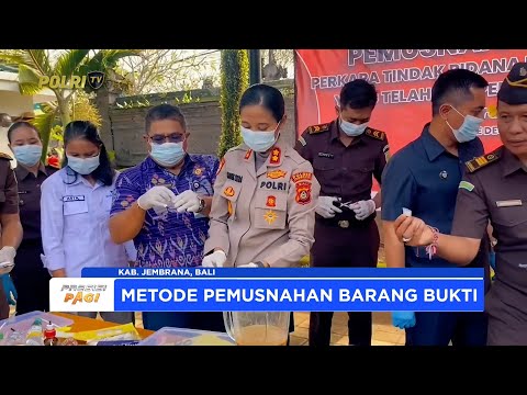 KAPOLRES JEMBRANA HADIRI PEMUSNAHAN BARANG BUKTI KEJAHATAN DI KEJAKSAAN NEGERI JEMBRANA