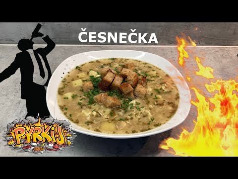 🥣Traditional Czech GARLIC SOUP 🧄 #cooking #food #recipe