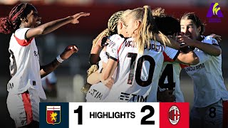 First win in a thrilling comeback | Genoa 1-2 AC Milan | Women's Serie A Highlights