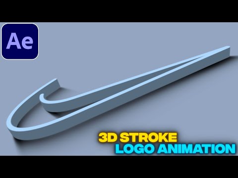 3D Stroke Logo Animation Tutorial in After Effects | No Plugins | 3D Stroke Logo Reveal