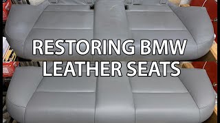 How to Restore Leather Seats - E90 Folding Rear Seat Retrofit DIY - Part 1