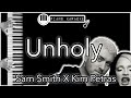 Unholy - Sam Smith X Kim Petras - Piano Karaoke Instrumental