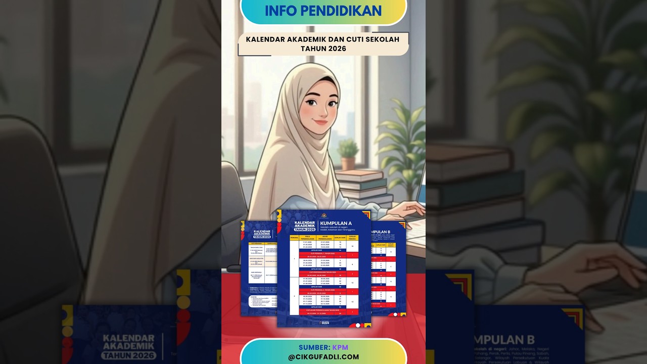 📢 Kalendar Akademik & Cuti Sekolah 2026 Dah Keluar! Link muat turun di bio. #kalendarkpm #takwim2026