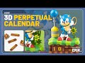 Video: Calendario Perpetuo Sonic the Hedgehog 13 cm